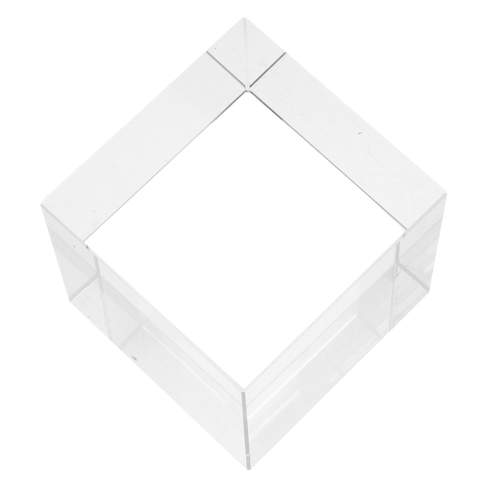 Book Weight Glass - Kare Şeffaf Kristal Kağıt Ağırlığı, Ağır,